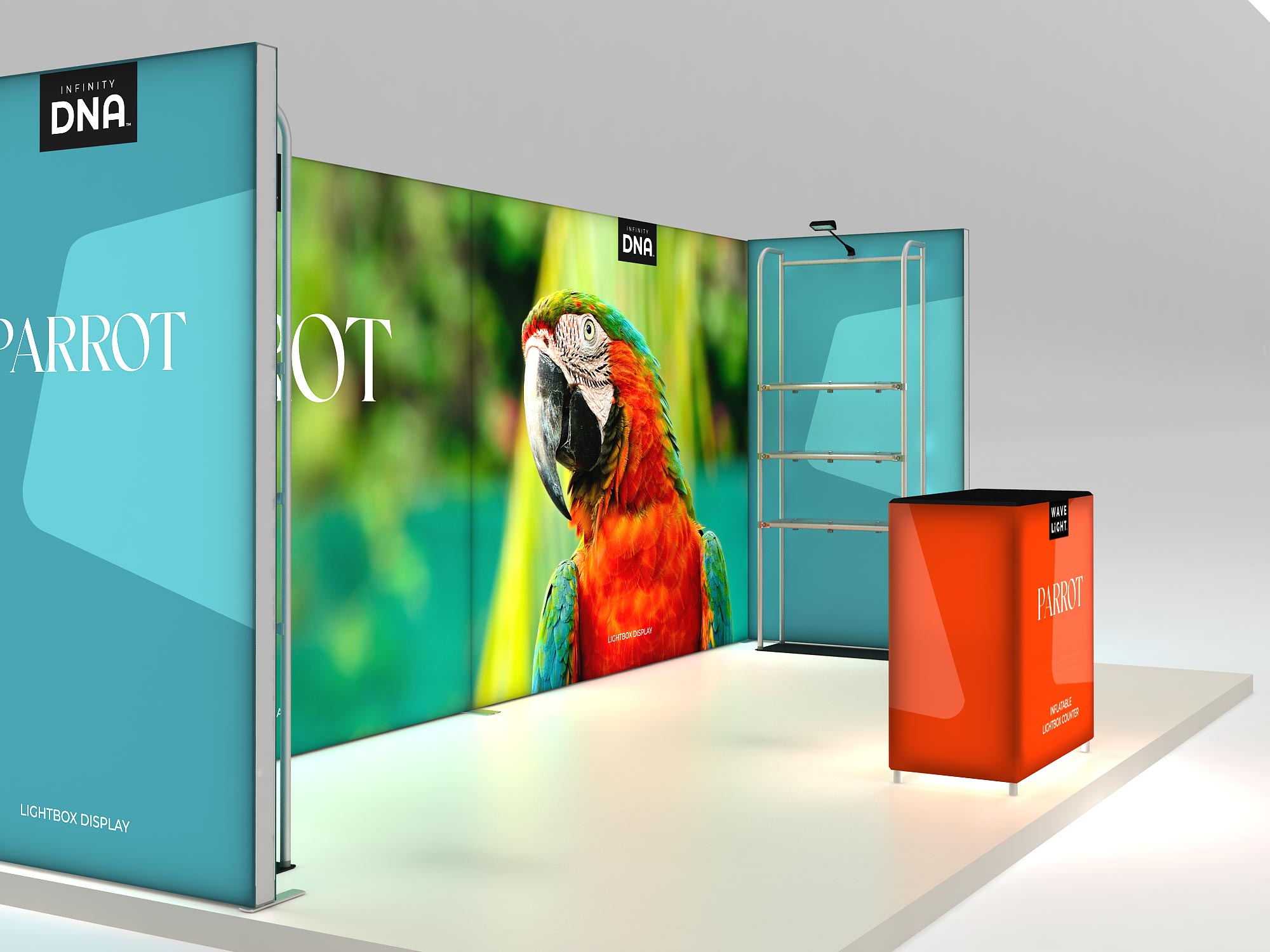 Parrot - 3mx6m Inline Display – BrandStand UK