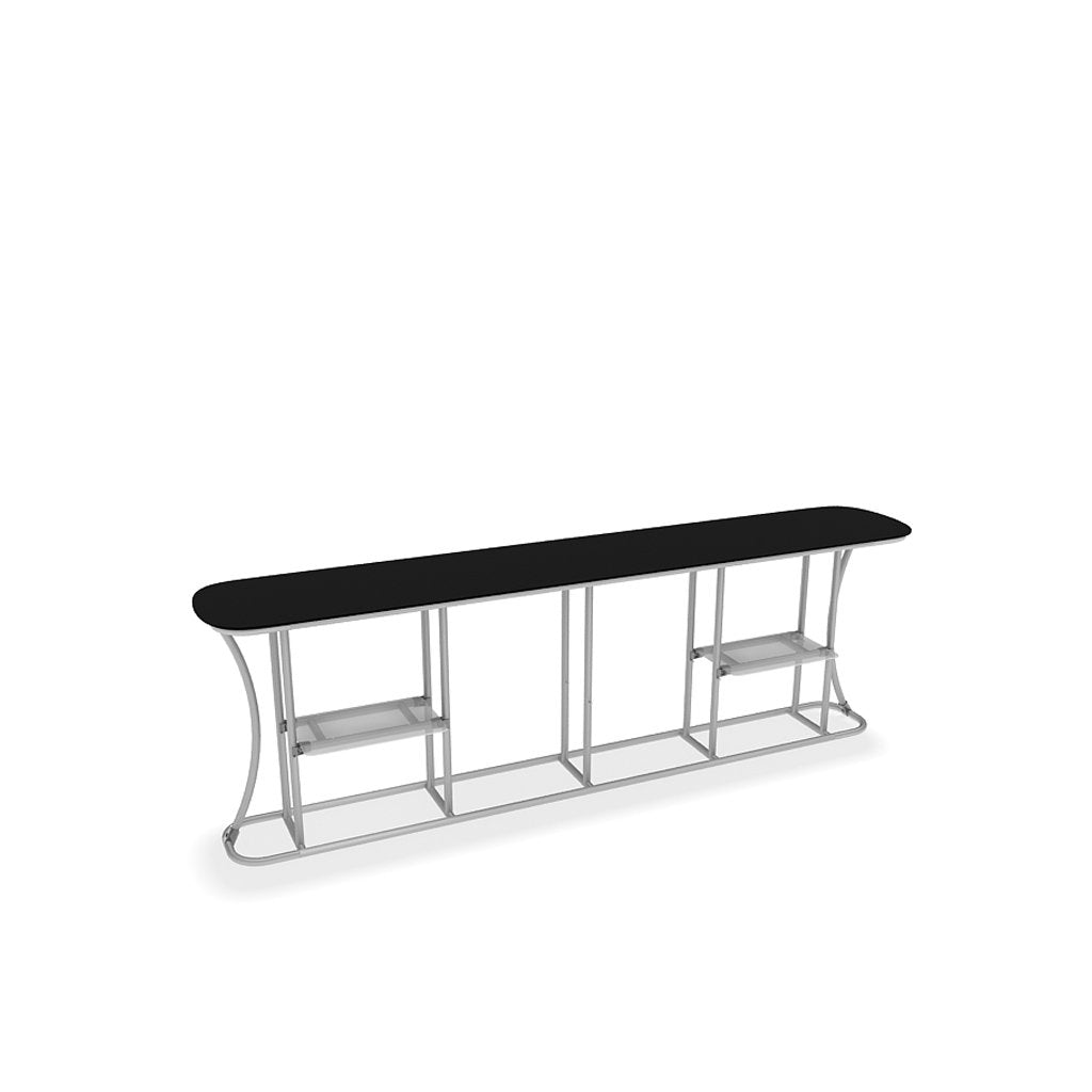 WaveLine InfoDesk Counter and information desk for trade shows and events frame view