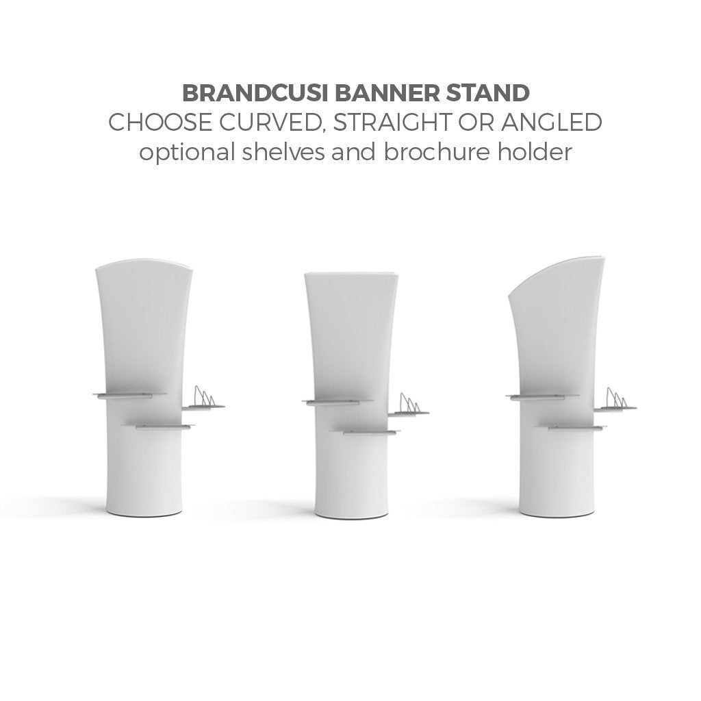 BrandStand WLMEE Waveline Tension Fabric Display Kit Brancusi