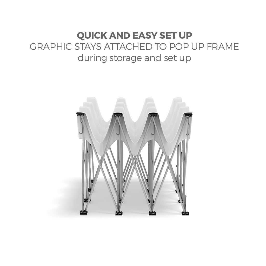 BrandStand OneFabric Pop Up Display lightweight aluminum frame