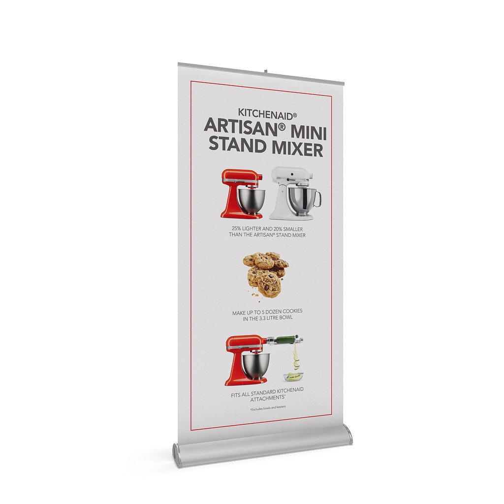 BrandStand 3.5 Rollup Retractable Banner Stand Silver