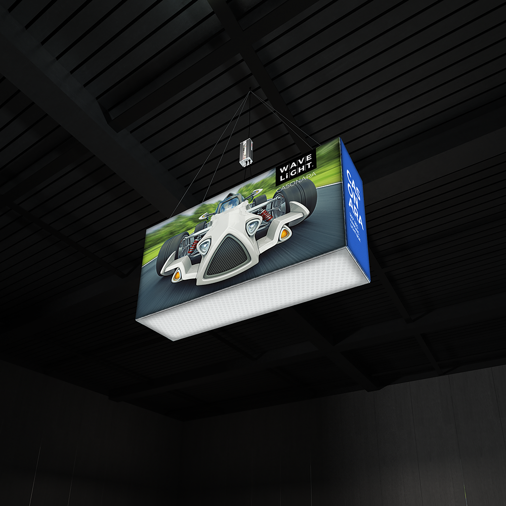 WaveLight® Casonara Blimp Rectangle 360º SEG Hanging  Light Box 200m