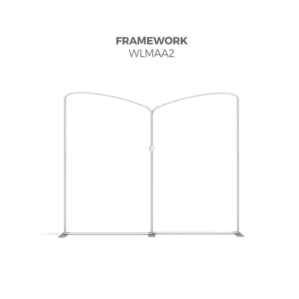 BrandStand WLMAA2 Waveline Tension Fabric Display Kit framework