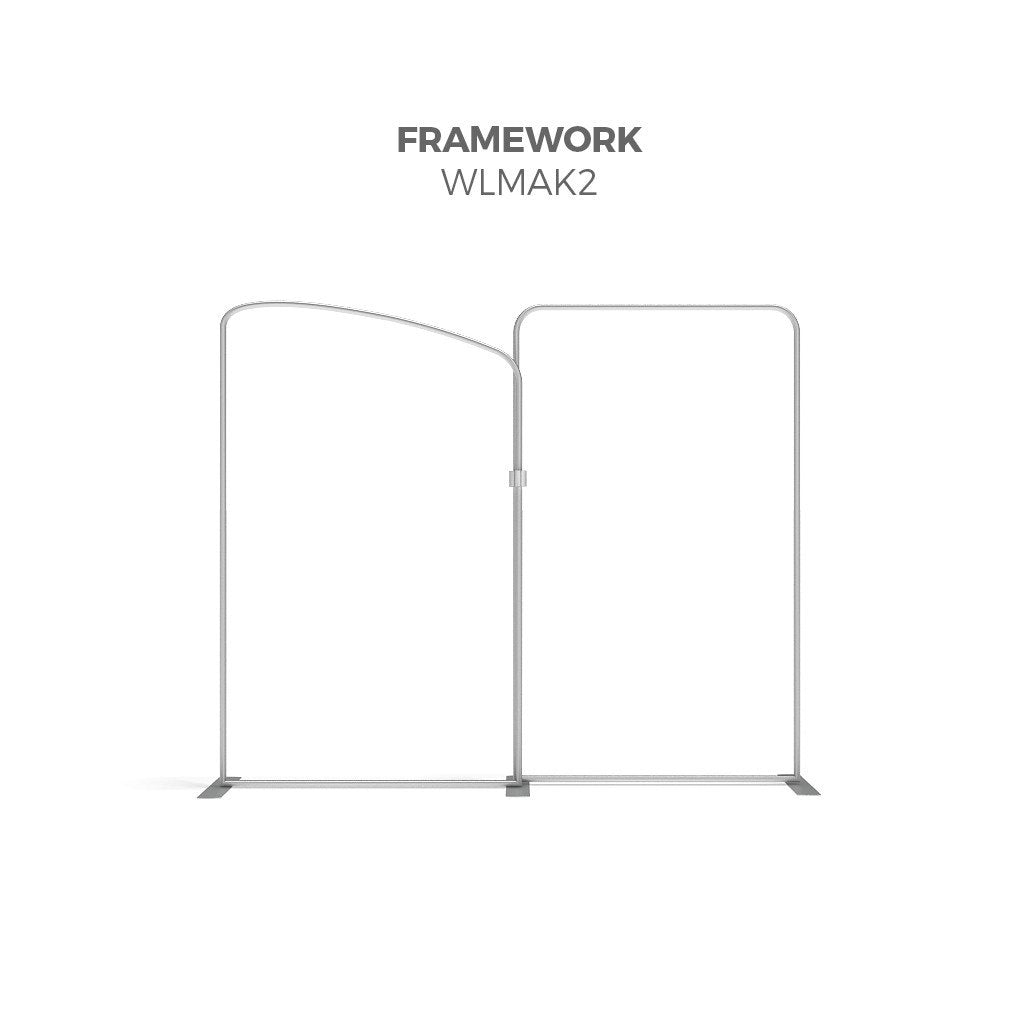 Makitso WLMAK2 WavelineMedia Tension Fabric Display Kit framework