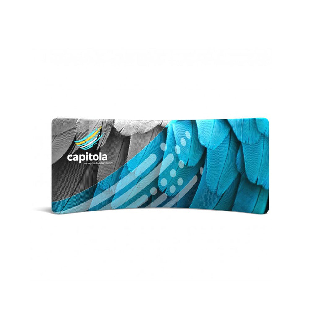 WaveLine Tension Fabric Display Wall for Trade Shows and Events